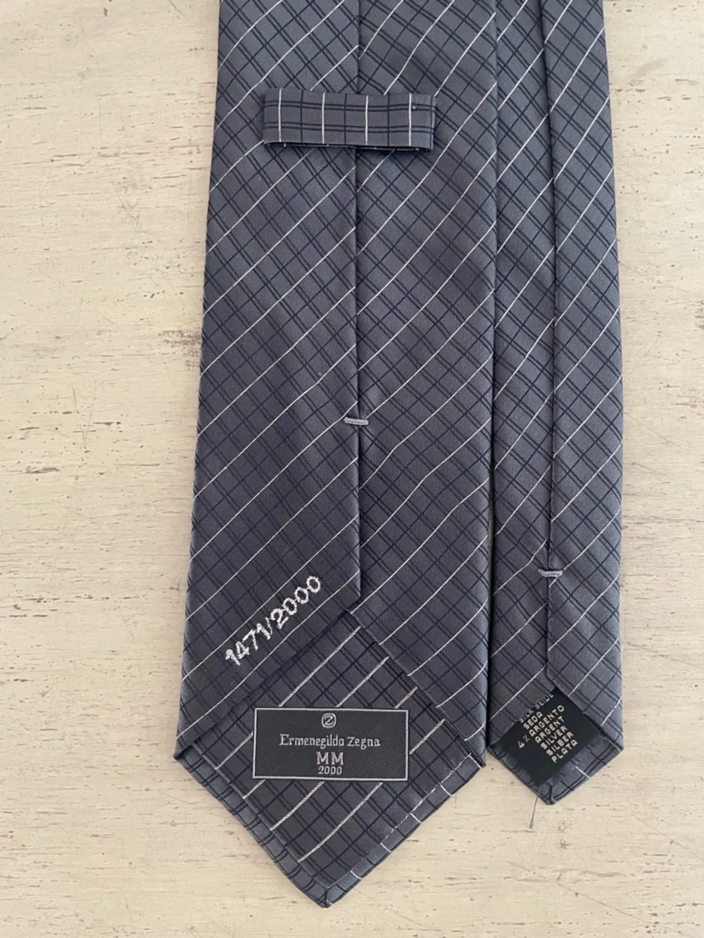 Ermenegildo Zegna Made in Italy Limited Edition 2000 Silk Tie‎ in Gray (Multi)